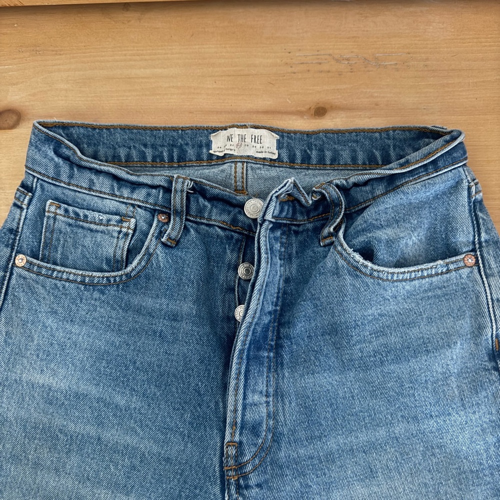 We The Free Blue Skinny Jeans